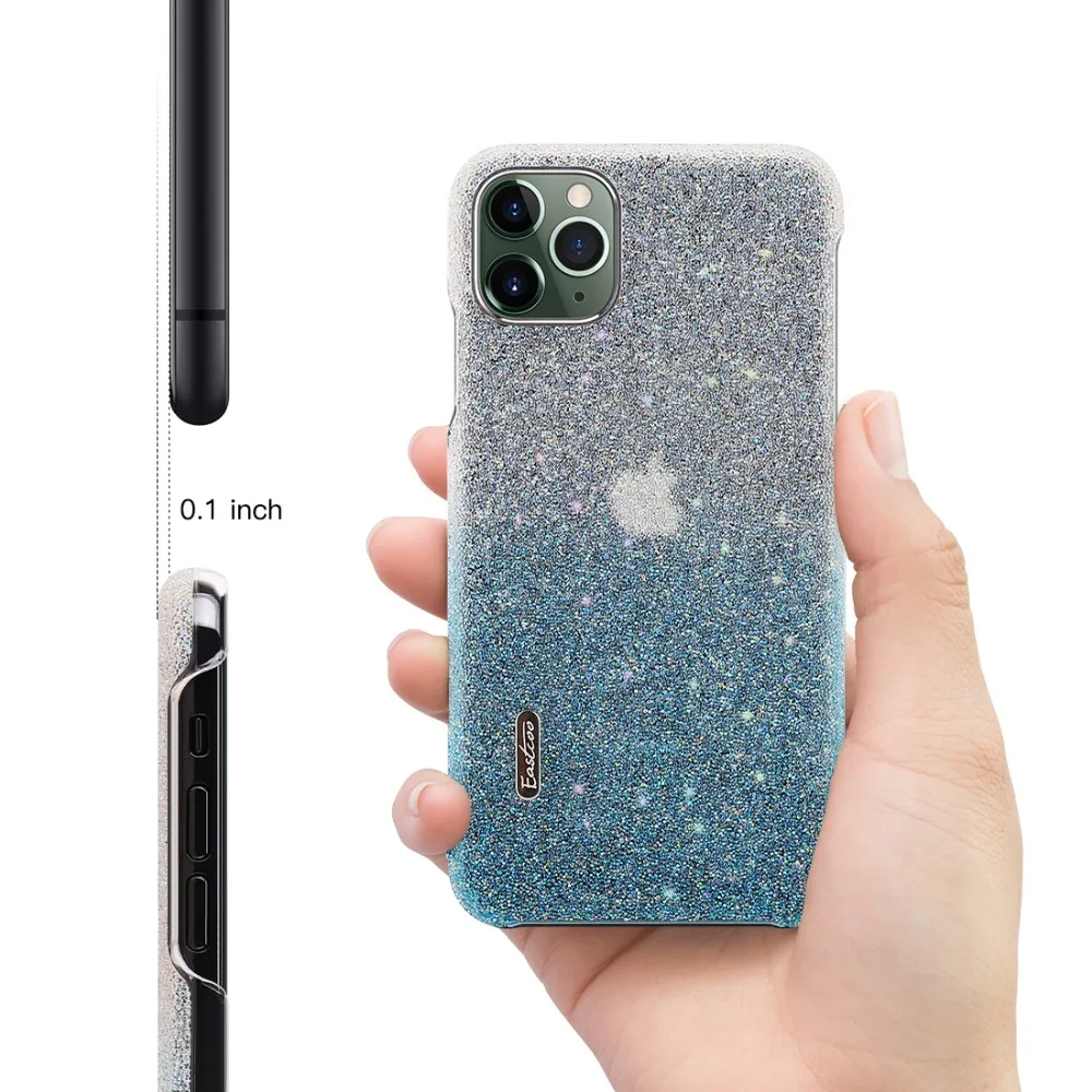 Роскошные Стразы с блестками чехол для телефона iPhone 11 11Pro порошок блестки Алмазная крышка fo iPhone 11 Pro Max