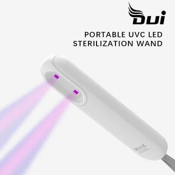

DUI 2020 newest Portable kill 99.9% germs UV wand sanitizer LED UVC handheld sterilizer uv light
