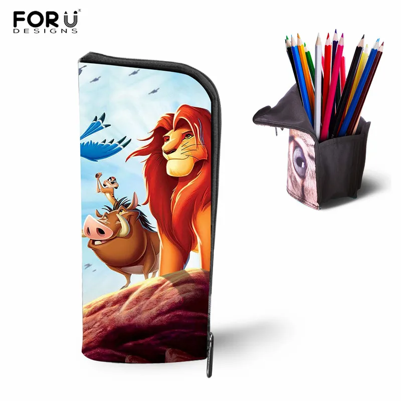 LH1110D FORUDESIGNS/аниме лев Король Женская сумочка для косметики дети мультфильм школьные ручки мешочек фильм шаблон Дети Мальчики канцелярские принадлежности для канцелярских принадлежностей Сумки - Цвет: LH1110D
