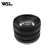 WesleyWSL obiektyw 50mm f1.2 EF obiektyw z ręczną regulacją ostrości dla Canon EOS 60D 70D 5D2 5D3 600d dla sony e-mount A7 A7RM2 A7RM3 A7RIII aparaty
