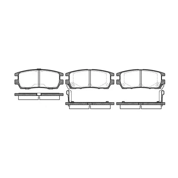 Колодки дисковые з.\ Mitsubishi Pajero 2.4-2.8TD 90-94/Space Gea