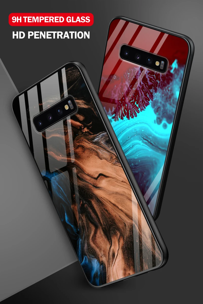 Для Samsung Galaxy S8 S9 S10 плюс бампер ударопрочный Модный чехол для телефона для OnePlus 3 3t 5 5, 6 комплектов/партия, размер 6T 7 7 Pro закаленное стекло крышки