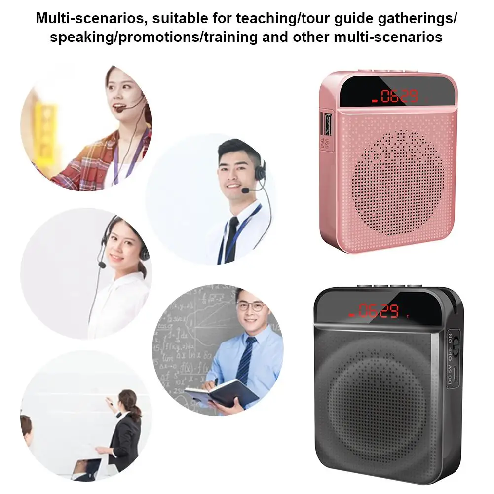 Портативный Bluetooth беспроводной усилитель голоса Megaphone микрофон для учителя