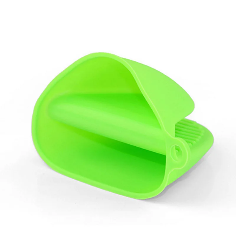 1pcs Kitchen Silicone Heat Resistant Clips Insulation Non Stick Anti-slip Pot Bowel Holder Clip Cooking Baking Oven