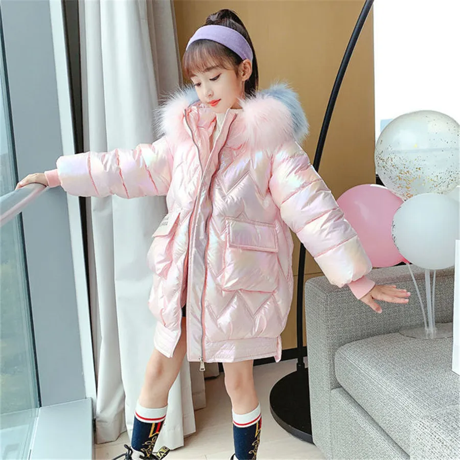 lightweight spring jacket 2022 Girls Winter Children Clothing Long Parka Jacket Baby Girl Clothes colorful Coat Snowsuit Outerwear Hooded Kids Overcoat wool pea coat