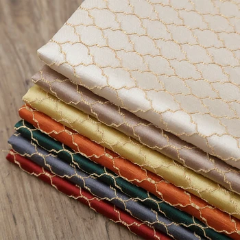 

JX high-density highdensity light luxury French geometric gold wire jacquard European small fragrance suit dress jacquard fabric