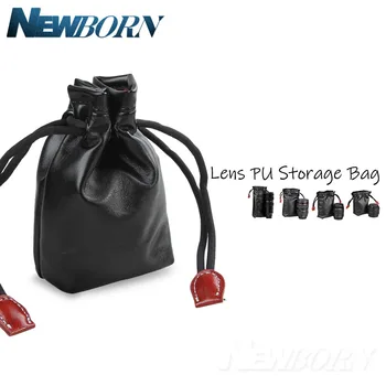 

DSLR Camere Lens Bag Imitation Leather + Tomentum Protective Case Fits for Canon Nikon Sony Camer Lens Accessories