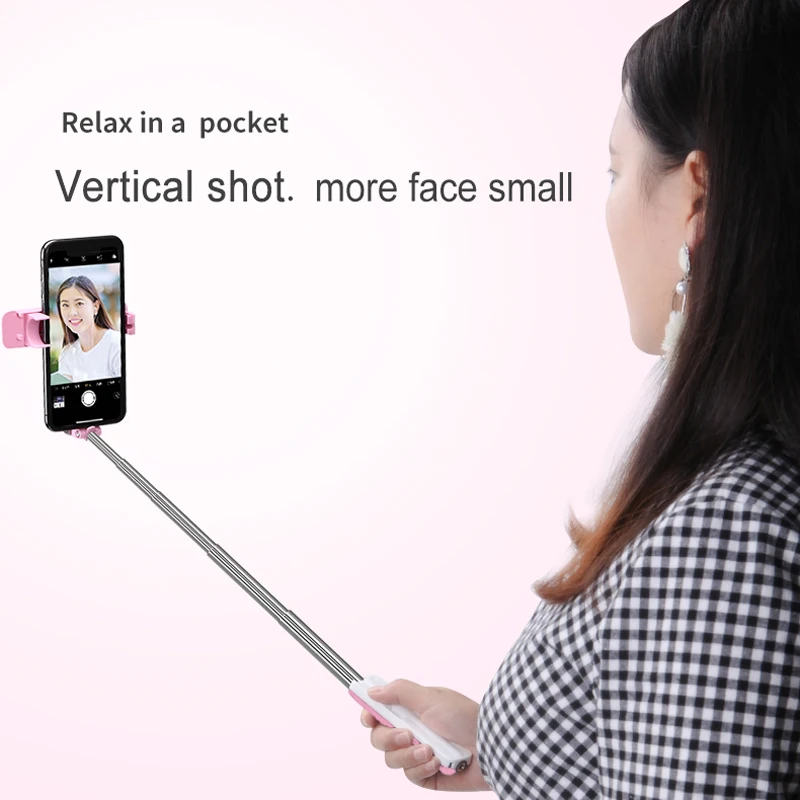 YUNAO M1 Bluetooth селфи-палка карманная портативная селфи-палка максимальная длина 750 мм модная мини-селфи-Палка для телефона Штатив