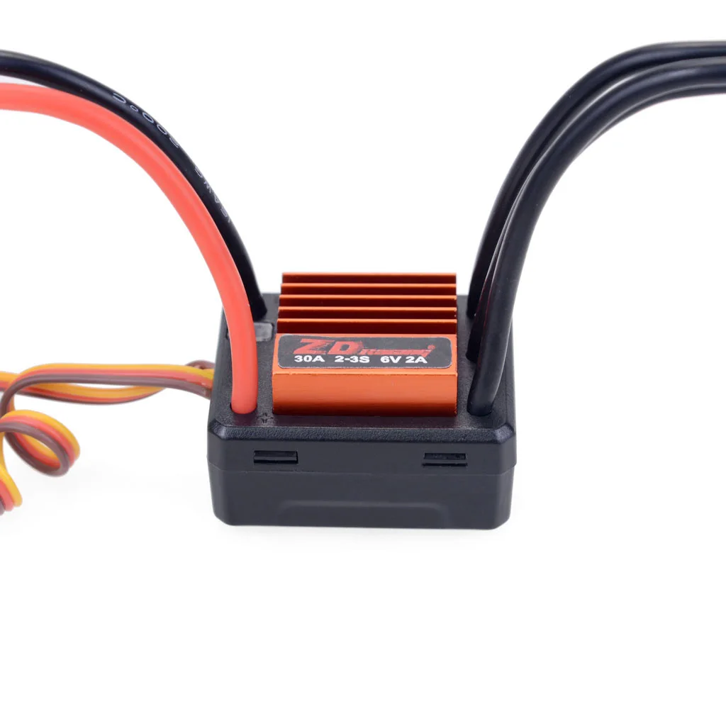 1:16 RC Car Accessories 30A ESC Speed Control / 2435 3900KV Brushless Motor Heatsink Servo 2kg Set for 1/16 On-road RC Car