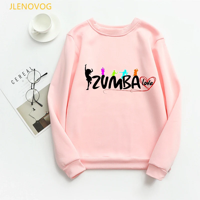 Family Zumba Pink Women Unisex Fitness Sweatshirt Women Autumn Casual Sudadera Mujer Streetwear Wholesale