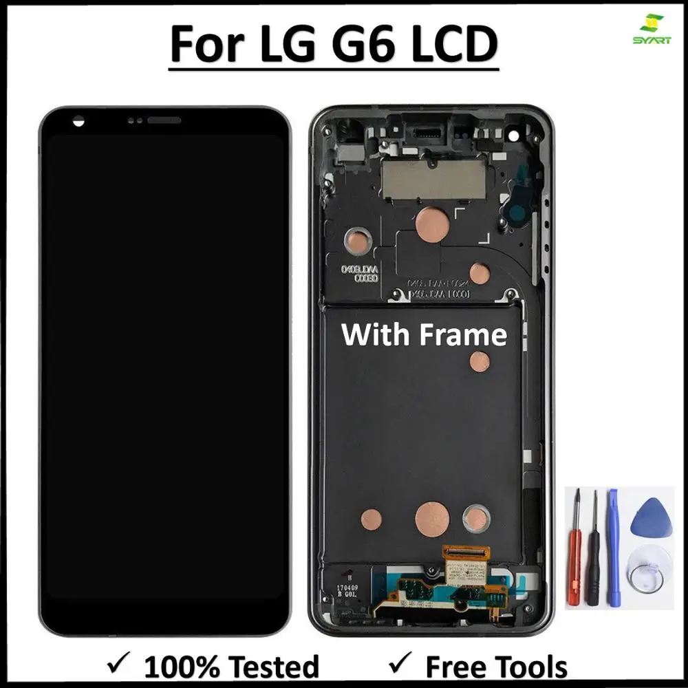 ЖК-дисплей с рамкой для LG G6 H870 H873 VS998 US997 дигитайзер сенсорного экрана запасные