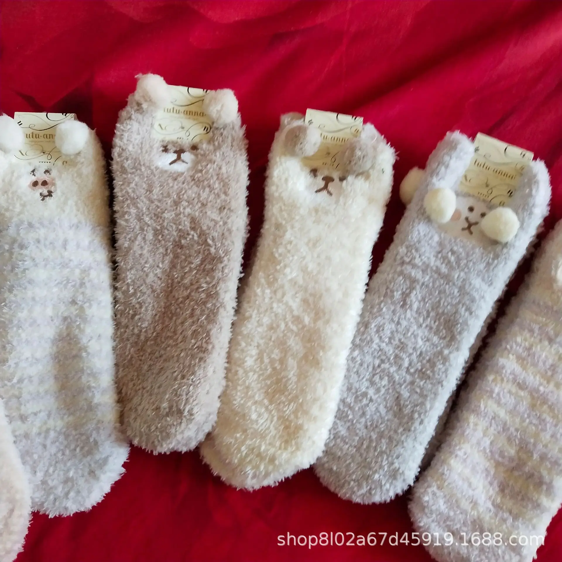 Женские носки коралловые бархатные толстые теплые носки забавные носки корейские пушистые носки рождественские носки kawaii для женщин