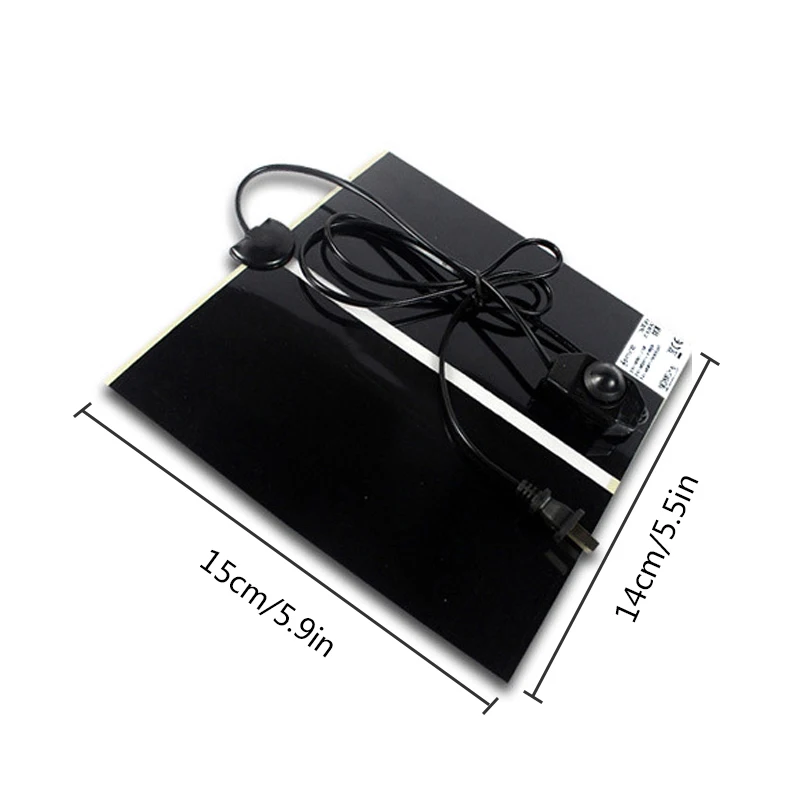  Portable Reptile Heat Mat with Adjustable Temperature Controller Heating Warmer Pet Bed for Turtle 