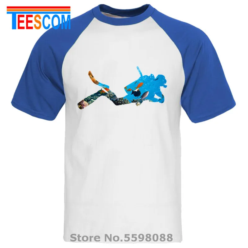 Raglan white blue
