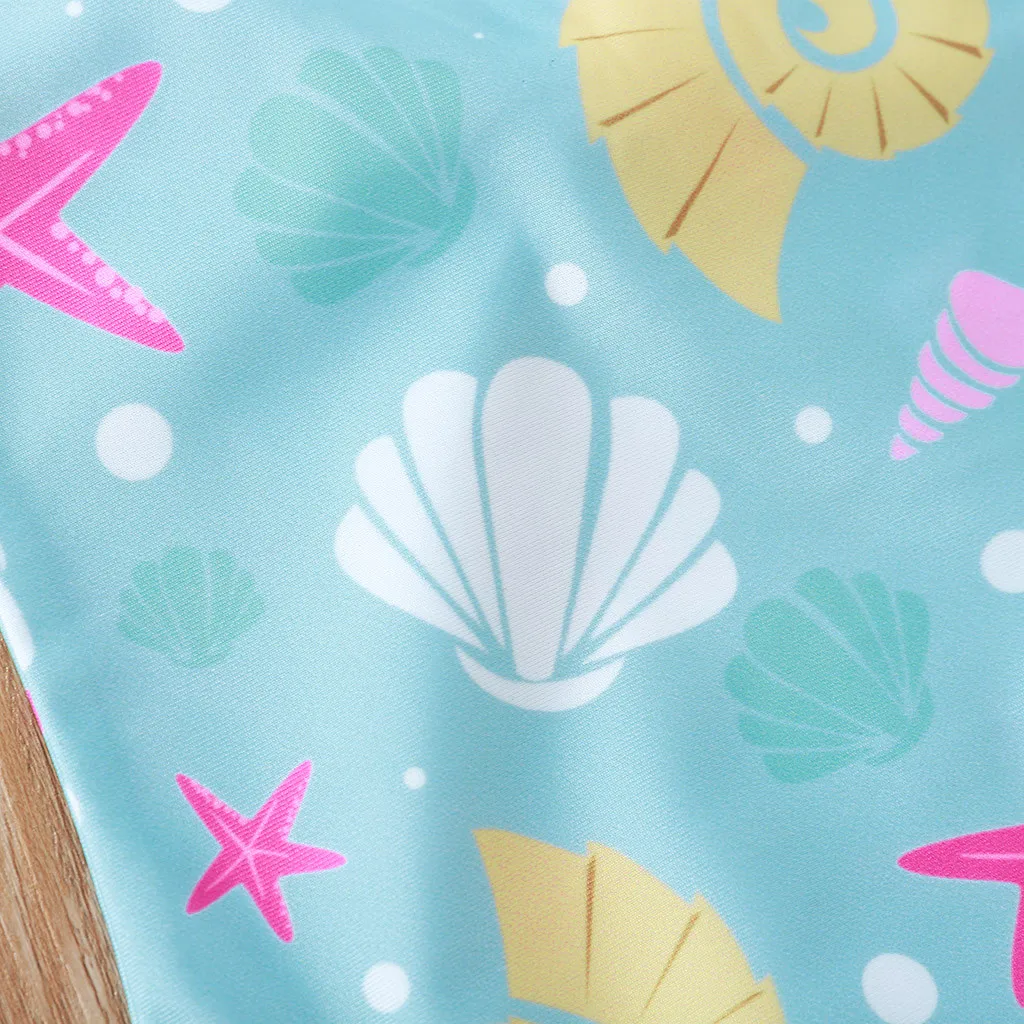 Купальный костюм с бантиком для малышей; цельный купальник-бикини с цветочным рисунком для маленьких девочек; купальный костюм; пляжная одежда для детей