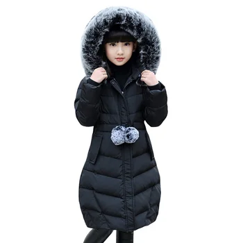 

2019 new autumn and winter minus 30 degrees warm jacket girls clothes down jacket girls clothes thick fur hooded parka