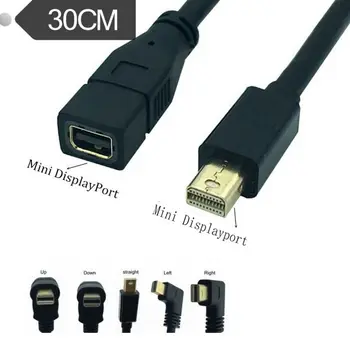 

Angled Thunderbolt Mini DP Cable Mini Display Port DisplayPort Male To Female Adapter extender 4k Video Extension Cable