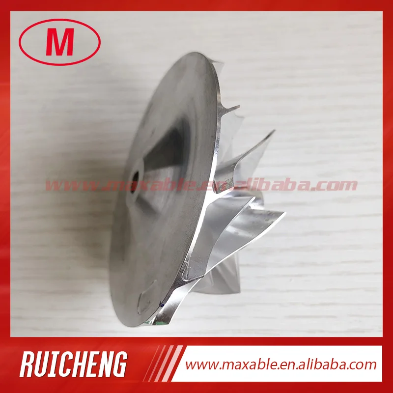 T04E 6+6 blades 52.45/74.99mm turbocharger milling/aluminum 2618/billet compressor wheel