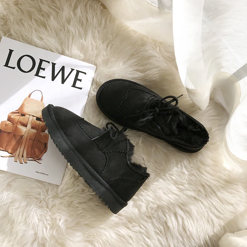 Najtaniej Śnieg buty damskie buty z futerkiem zimowe ciepłe buty na niskim obcasie kostki Botas antypoślizgowe damskie trampki Zapatos Mujer