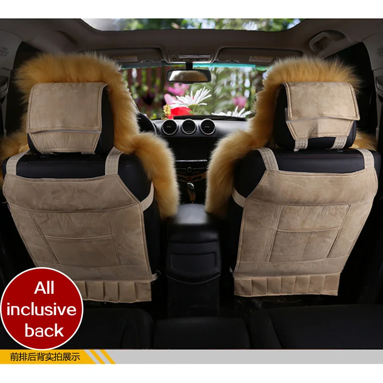 Зимние плюшевые меховые автомобильные чехлы для сидений, сохраняющие тепло, чехлы для автомобиля для opel grandland x для Toyota mark x 2 для Kia Rio 3 niro
