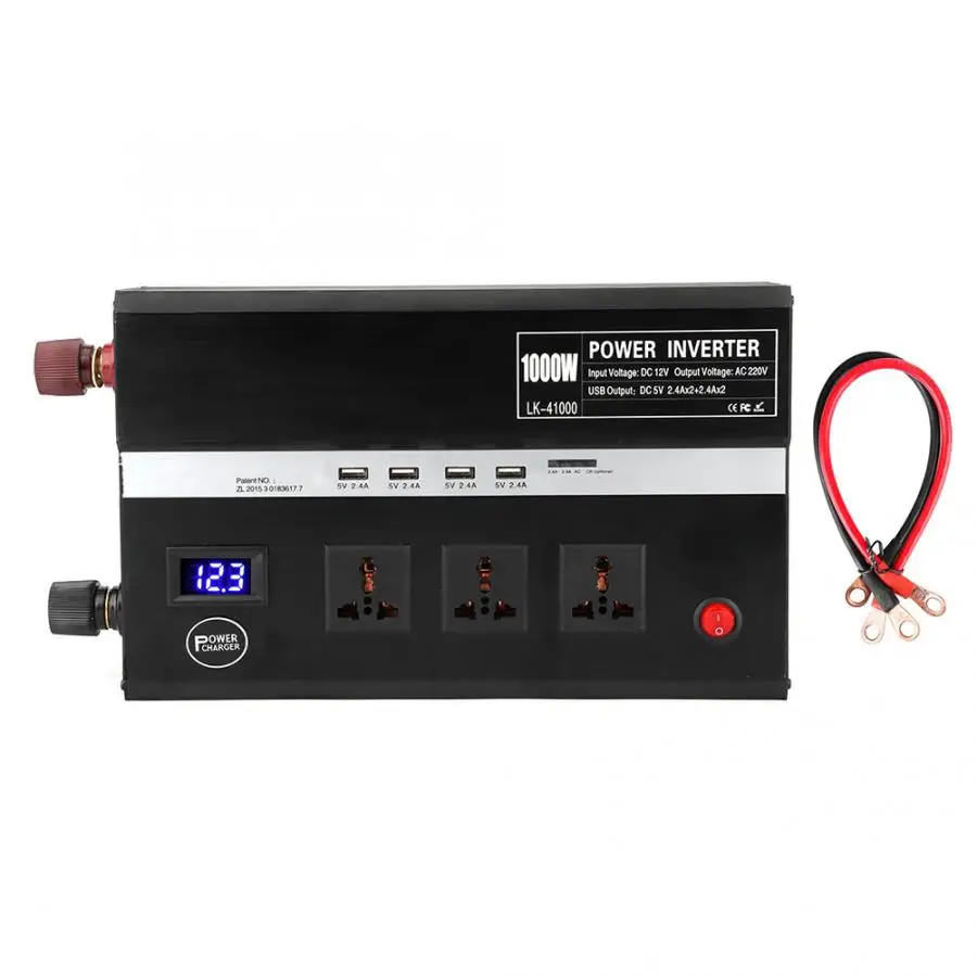 12 V/24 V до 220V 1000 W/модифицированным синусом, умная розетка Мощность преобразователя Зарядное устройство араба Аксесуар accesorios automovil