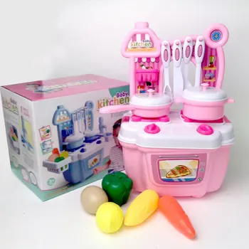 

Children's Simulation Mini Table 3-6 Year Old Girl Cooking Cooking Kitchen Utensils Simulation Kitchen Small Pool