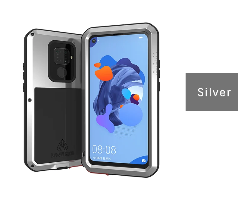 Для huawei Nova 5i Pro металлический бронированный противоударный чехол-накладка для huawei Nova 5i Pro прочный полный корпус анти-осенний чехол для телефона
