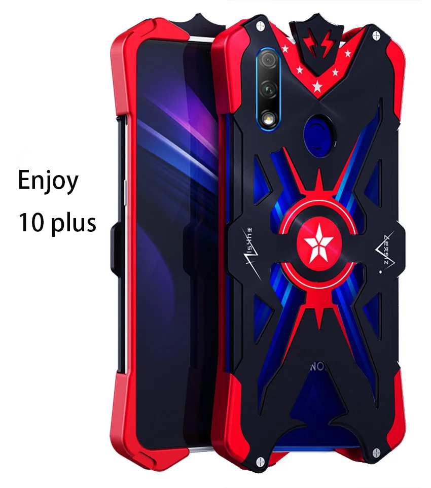 Для huawei Enjoy 10 plus ударопрочный противоударный металлический алюминиевый чехол ZIMON для телефона huawei Enjoy 10 plus 6,59