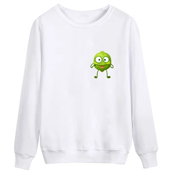 

Funny Women Fruit Printed Hoodie Sweatshirt Harajuku Vogue Casual Tops Female Clothes Round Neck Plus Long Sleeve Sweashirt