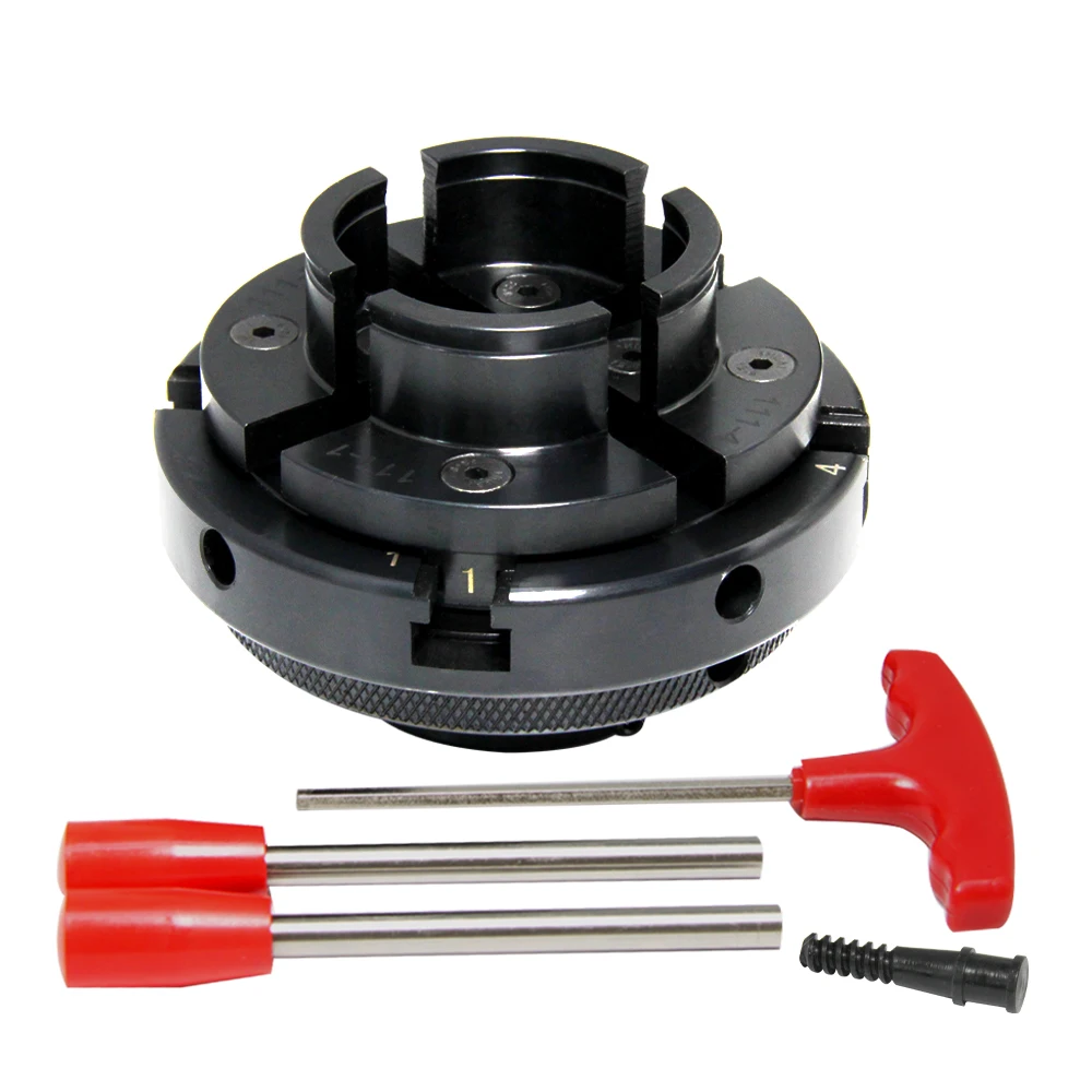 4" 4-Jaw Self-Centering Lathe Chuck Set with 1-Inch x 8TPI Thread 