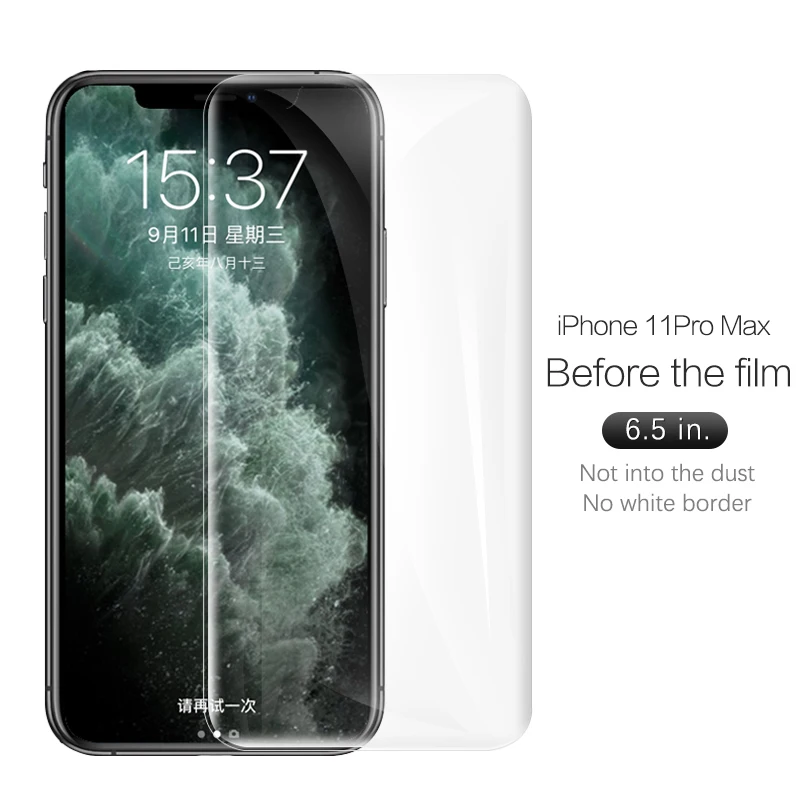 Высокотехнологичный HD задний и передний протектор экрана для iPhone 11 Pro 5,8 дюймов полное покрытие Гидрогелевая задняя пленка для iPhone 11 pro max - Цвет: i11 6.5 Front