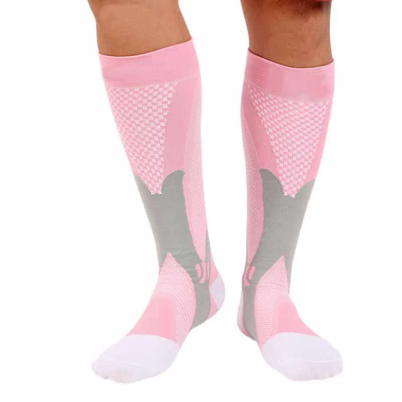 Balight Men Women Leg Support Stretch Compression Socks Below Knee Quick Dry Sports Football Training Leg Support Socks