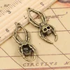 10pcs Charms Skull Spider Halloween 40x16mm Tibetan Bronze Silver Color Pendants Antique Jewelry Making DIY Handmade Craft ► Photo 2/2