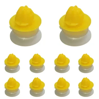

Replacement Car Clips Parts High toughness Fasteners Plastic White+Yellow