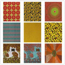 Африканская батик, восковая ткань, пагне, воск, Анкара, восковая ткань, Африканский воск, принты золотого цвета, тонкая ткань, 6 ярдов, для шитья свадебного платья