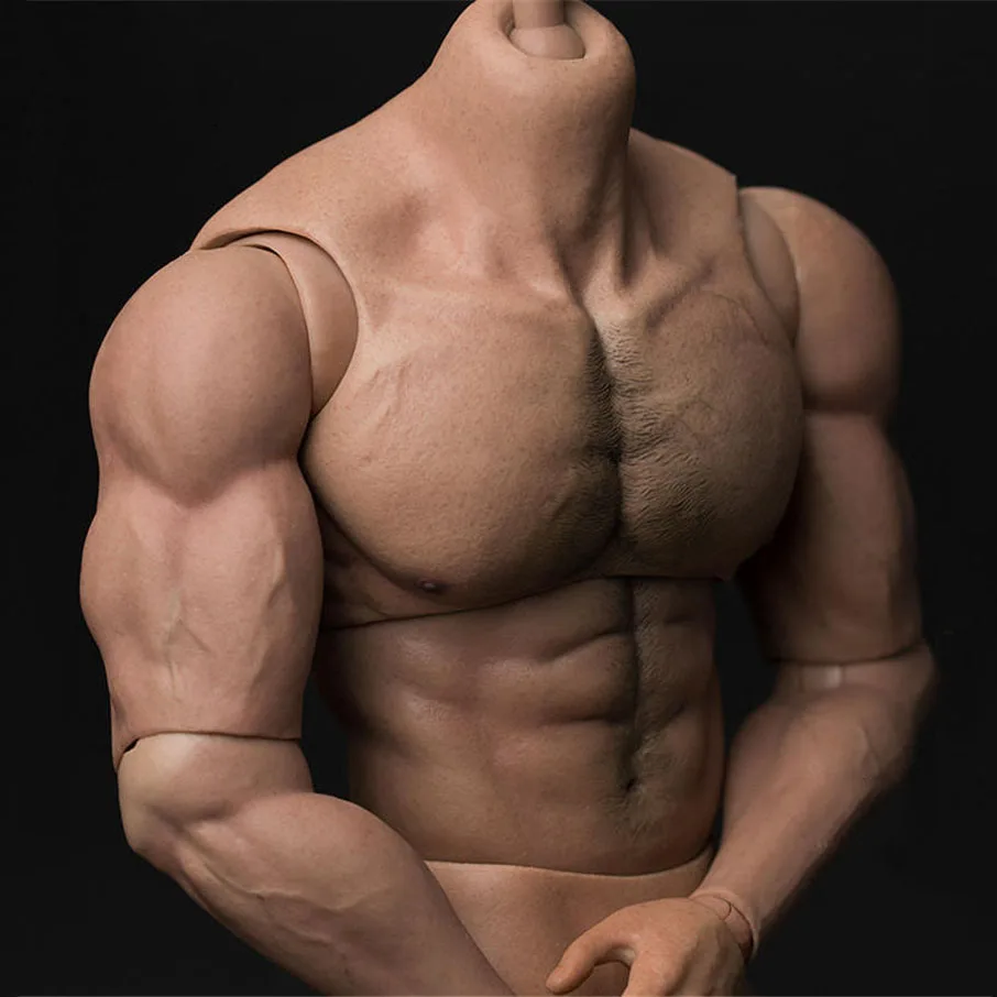 

1/6 Scale Male Figure Accessory Soldier GANGHOOD Muscular and Strong Soldier Body for 12''villains Arnold Dolls