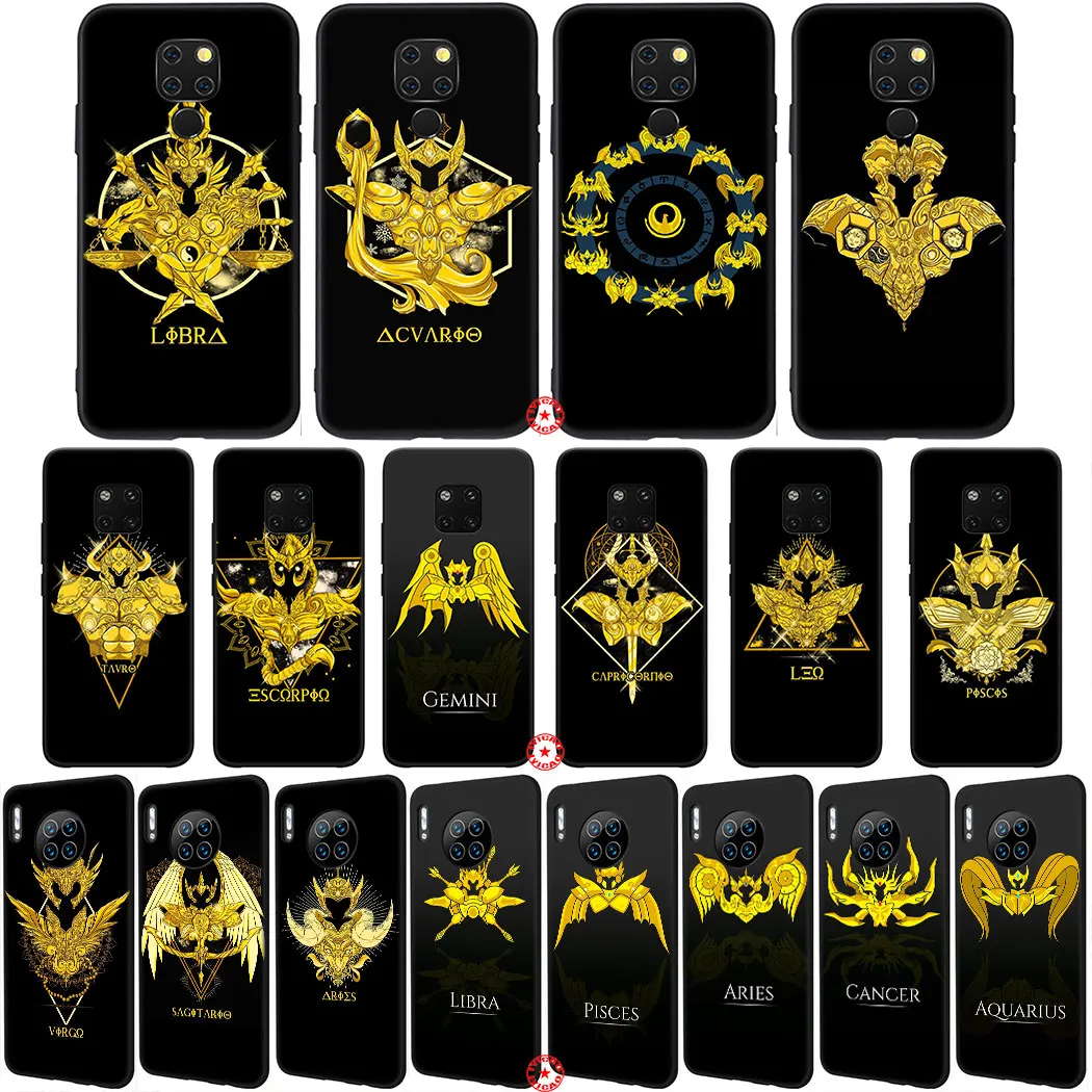 Y65 Saint Seiya Twelve constellation Мягкий силиконовый чехол для телефона Huawei Mate 30 20 10 Lite Pro P10 Nova 2