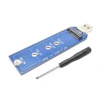 

New 2230 2242 2260 2280 M.2 B Key NGFF SATA SSD to USB 3.0 Adapter Converter Card