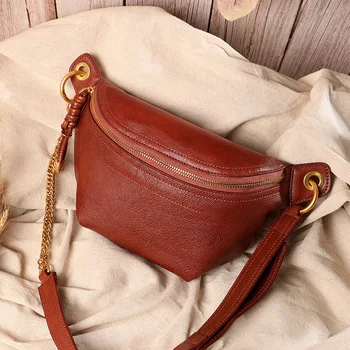 

New product 2020 new female bag retro chest bag shoulder oblique female bag