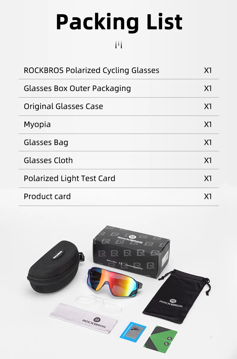 ROCKBROS Polarized Sunglasses for Men Women UV Protection Cycling Sung –  Paramount Cycling