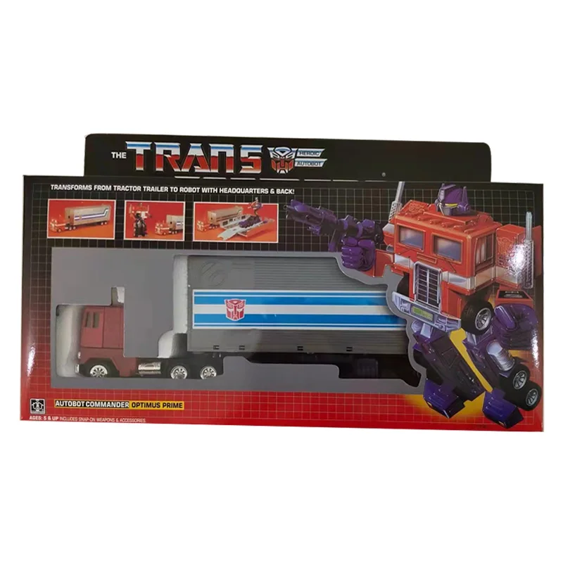 Трансформеры G1 reedition Black Optimus Prime Autobot экшн-фигурка коллекционные игрушки 80 дюймов