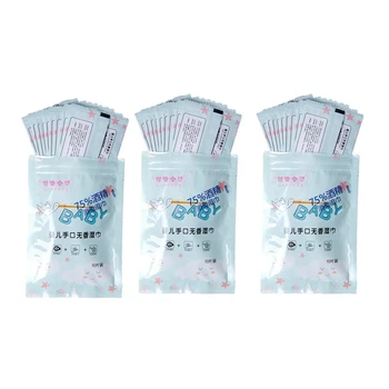

10Pcs/Pack, 3Pack, Disposable Disinfection Wet Wipes Disinfection Swabs Pad Skin Cleanser, Individual Package