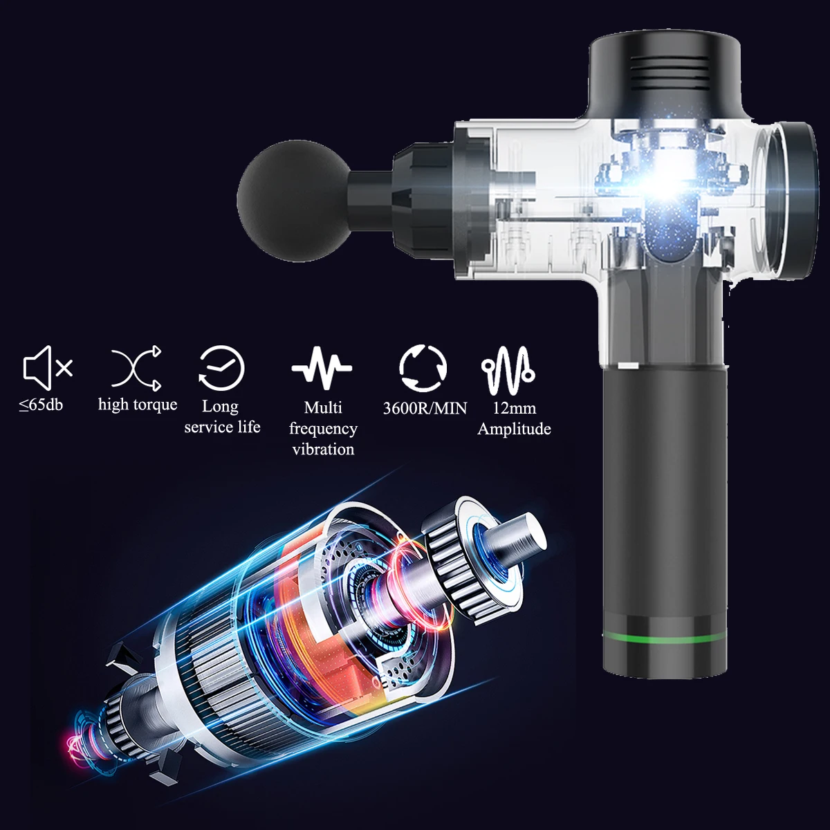 Ceny 3200r min 4200r min 20 biegów elektroniczna terapia masaż ciała pistolet niski poziom hałasu LED pistolety do masażu mięśnie ciała relaksujące bóle reliefowe