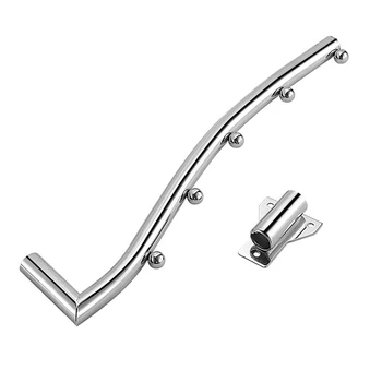 

Clothes Hanger Hook Wall Mount Swing Arm Stainless Steel Coat Clothing Drying Holder Rack Hanger