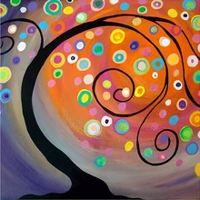 GATYZTORY 5D алмазная живопись Полная площадь DIY домашний декор мозаика Стразы Картина на холсте с логотипом на заказ настенная мозаика Звездное дерево