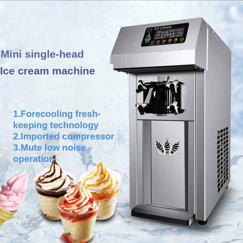 houselin coffee maker single serve with descaling reminder and self cleaning 12L/H Single Head  Commercial Electric Desktop Small Soft Serve Ice Cream Machine Ice Cream Maker With Forecooling Preservation