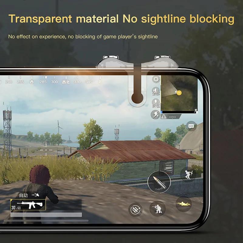 Baseus 1 пара джойстик для PUBG мобильный геймпад L1 R1 игровой триггер шутер контроллер огонь кнопка ручка для iPhone IOS Android
