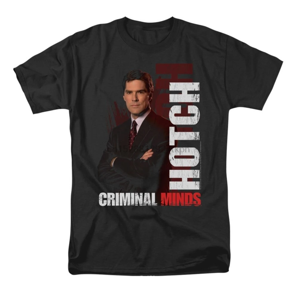 Criminal Minds TV Show CBS Hotch Adult T-Shirt Tee | Мужская одежда