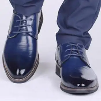 

37~48 Large Size Mens Genuine Leather Formal Derby Brogue Shoe Italian Men Pointed Toe Lace Up Dress Weddings Suit Shoes Brown