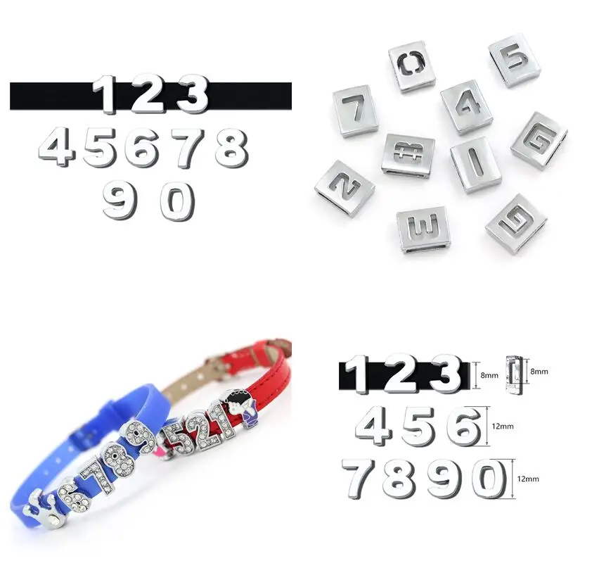 1pc A-Z 10mm Plain Slide Letters For Bracelet Making Initial Alphabet  Charms DIY Wristband Pet Collar Keychain Women Jewelry - AliExpress